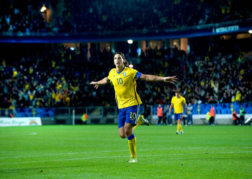 5-0 Zlatan Ibrahimovic, jubel, hela stadion jublar