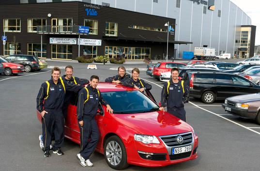 Davis Cup-laget och Volkswagen