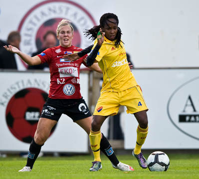 Kirsty Yallop, Kristianstad och Ahkeela Darcel Mollon,