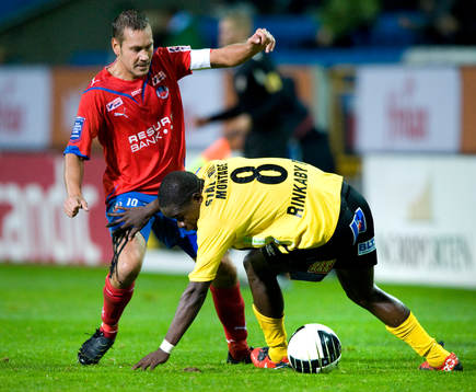 Marcus Lantz, Helsingborg mot Patrick Osiako, Mjällby