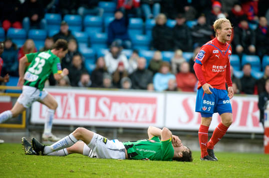 Erik Sundin, Helsingborg visar sin frustration