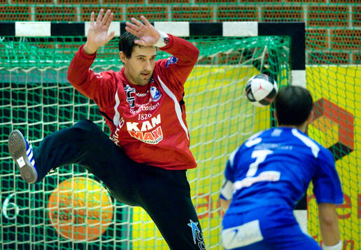 Jesper Larsson, målvakt, Kristianstad, mot Andreas