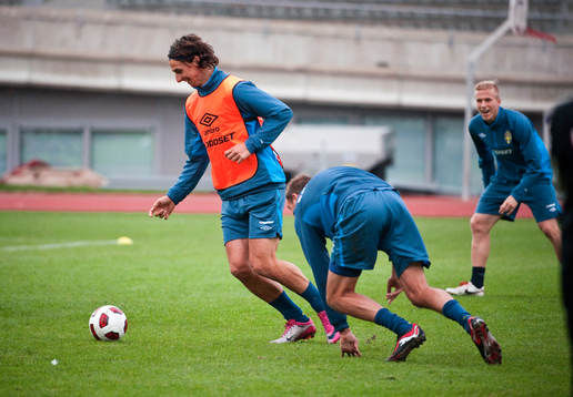 Zlatan Ibrahimovic drar up Andreas Granqvist