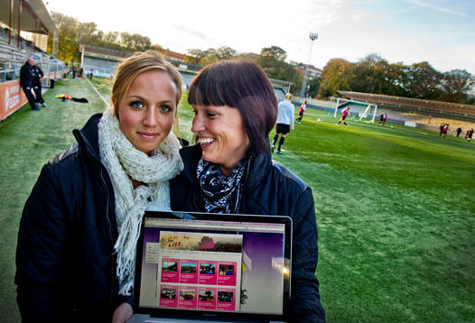 Ldb -spelaren Malin Levenstad och Informations managern