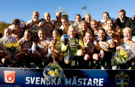 Guld jubel i LDB Malmö, jubel, glädje. SM-guld, Svenska