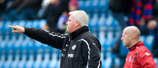 Conny Karlsson, tränare, Helsingborg och Anders Thomsson,