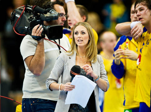 Karin Frick, reporter, Programledare, TV4 Sport, kamera,