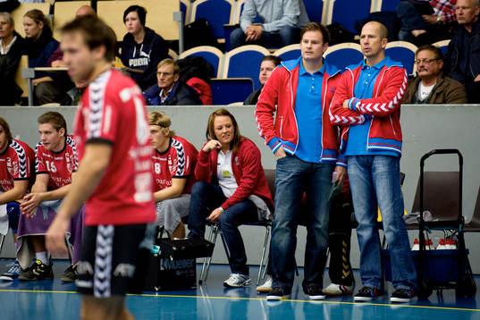 Kristjan Andrésson och Jan Ekman, tränare, Guif