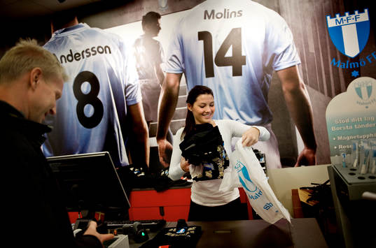 Fotboll, Malmö FF Svenska Mästare, trycket på MFF-shopen