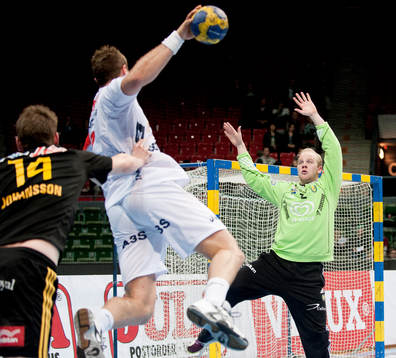 Daniel Bergqvist, målvakt, Tobias Johansson, Sävehof,