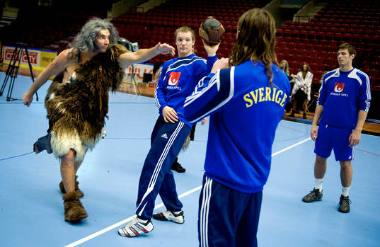 Handboll, Sverige, Handbollslandslaget spelar in en