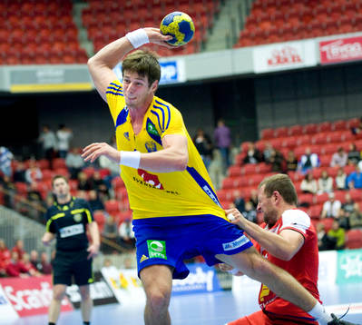 Kim Ekdahl du Rietz, Sverige, var svårstoppad, här drar