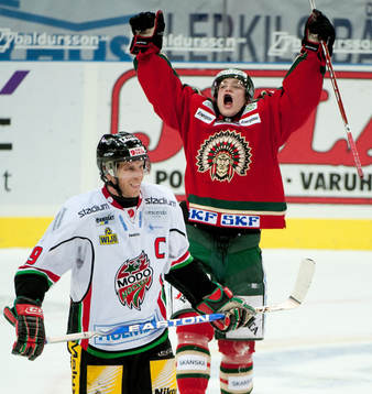 Robin Lindqvist, Frölunda, jubel, Per Svartvadet, Modo