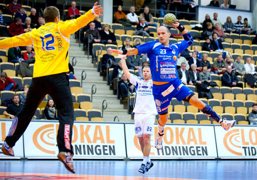 Zoran Roganovic, H43 och Tony Heeringson, målvakt Aranäs