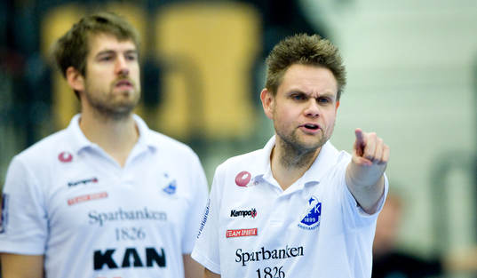 Kenneth Andersson och Olle Stenius, tränare, Kristianstad