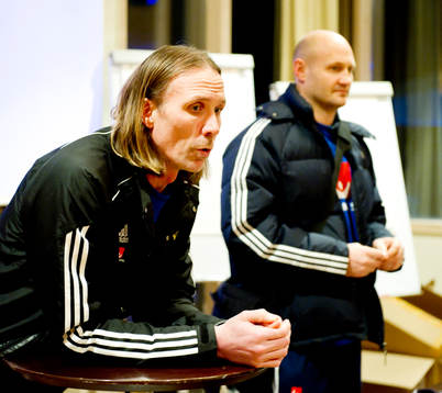 Staffan Olsson och Ola Lindgren, förbundskapten