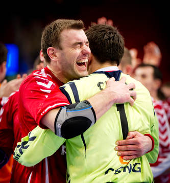 Bartosz Jurecki, Slawomir Szmal, målvakt, Polen, jubel