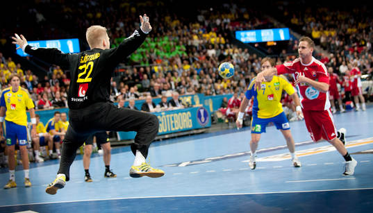 Johan Sjöstrand, målvakt, Martin Stranovsky, Slovakien