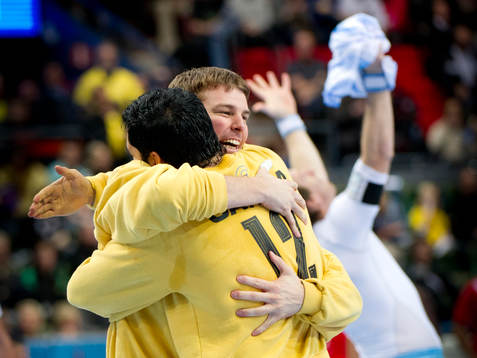 Matias Schulz, Fernando Garcia, målvakter, Argentina, jubel