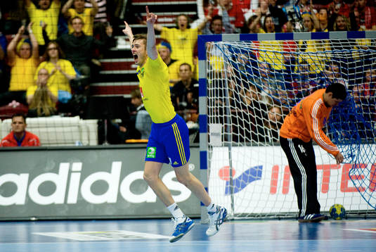 Jonas Larholm, Sverige. Jubel