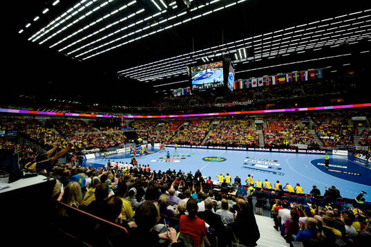 Malmö Arena fylld av svenskar