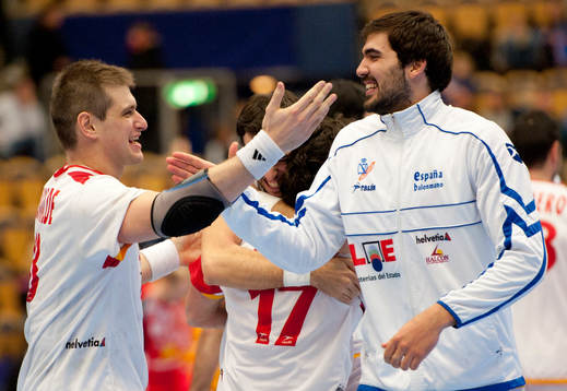 Julen Aguinagalde, Joan Canellas, Spanien, jubel