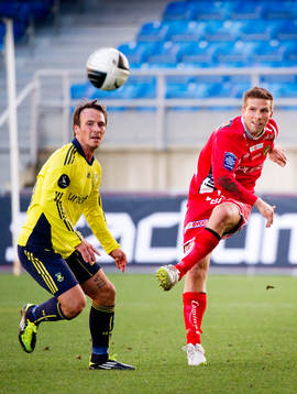 Mike Jensen, Bröndby och Anders Svensson, Elfsborg