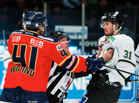Daniel Widing, Djurgården, och Dick Axelsson, Färjestad