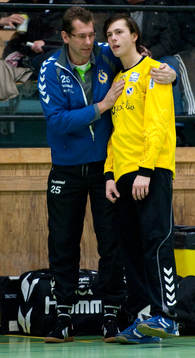 Magnus Wislander, tränare, Hans Winge, målvakt,