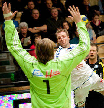 Thomas Forsberg, målvakt, Sävehof, Fredrik Pettersson,