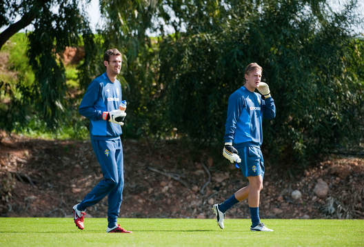 Andreas Isaksson och Johan Dahlin, målvakt