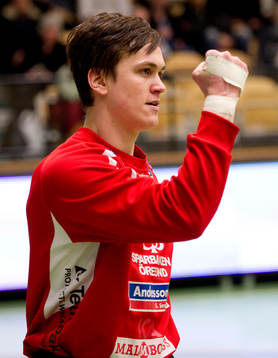 Linus Persson, målvakt, Lugi, jubel