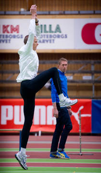 Christian Olsson tränar