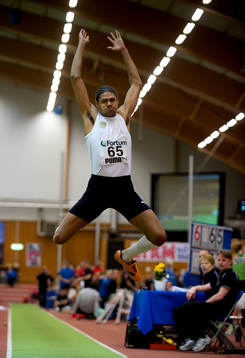 Michael Thornéus, vinner längdhoppet