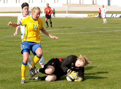 Josefine Öqvist, Sverige, Thora Helgadottir, målvakt,