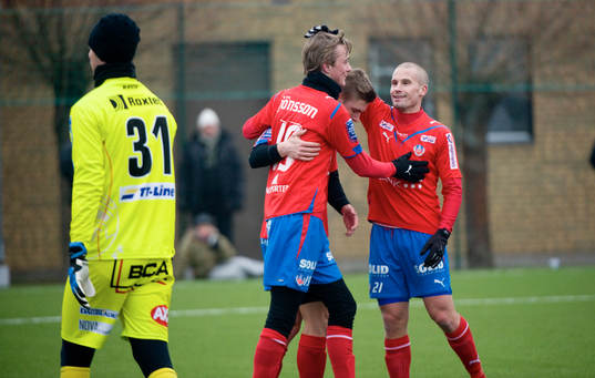 Jubel i Helsingborg. Rasmus Jönsson och Christoffer