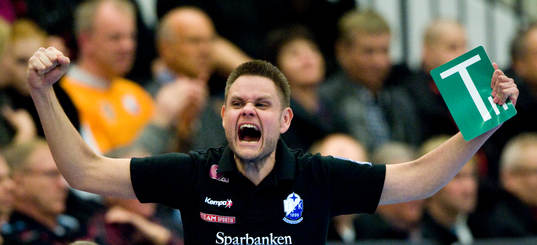 Kenneth Andersson, tränare, Kristianstad, jubel