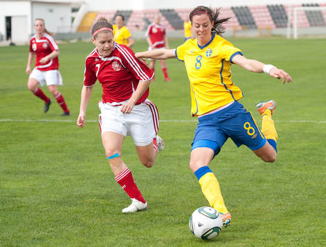 Mette V. jensen, Danmark, Lotta Schelin, Sverige