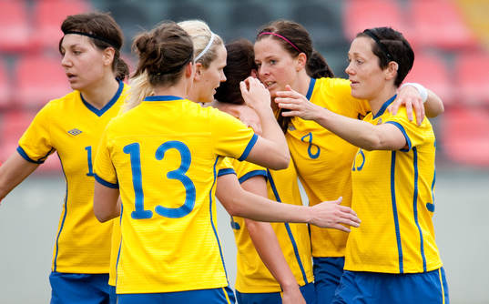 Lotta Schelin, Sverige, jubel