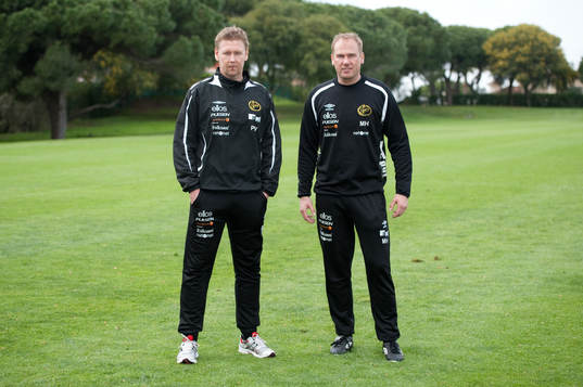 Magnus Haglund, tränare, Peter Wettergren, assisterande