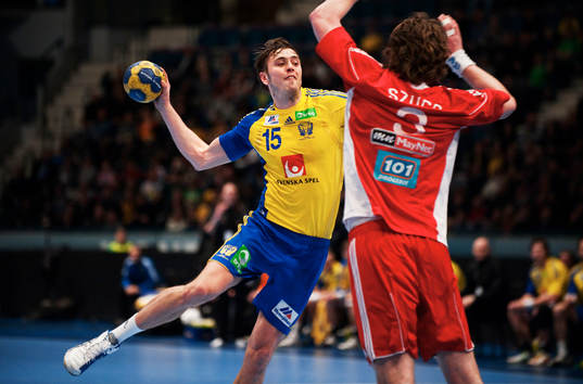 Jonas Larholm, Sverige, skjuter