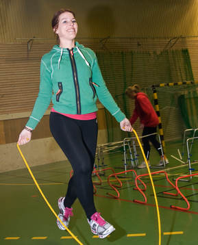 Malin Gustafsson hoppar rep