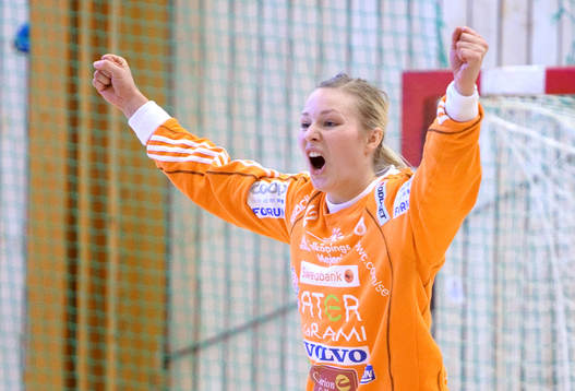 Lisa Karlsson, målvakt, jubel