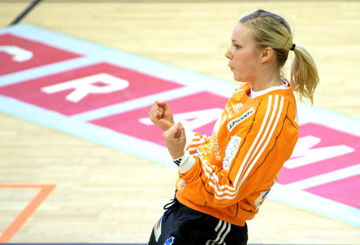 Lisa Karlsson, målvakt, Skövde, jubel