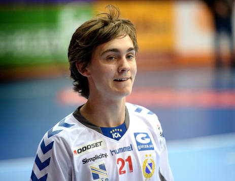 Hampus Wanne, Redbergslid. Hampus första A-lagsmatch