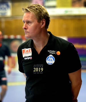 Robert Wedberg , tränare, Alingsås, depp