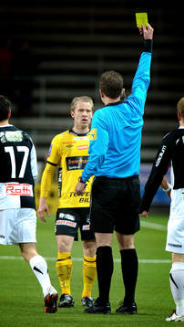 Martin Andersson, Elfsborg, gult kort
