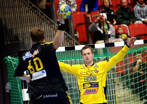 Erik Fritzon,  Sävehof, Stephen Nielsen, målvakt, Drott