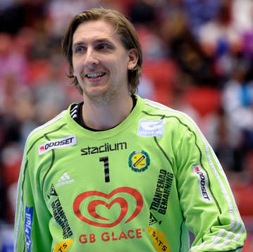 Thomas Forsberg, målvakt, Sävehof, jubel