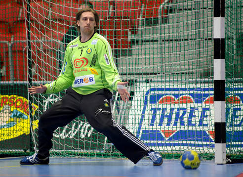 Thomas Forsberg, målvakt, Sävehof, jubel
